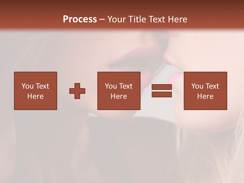 Pink Relationship Girl PowerPoint Template