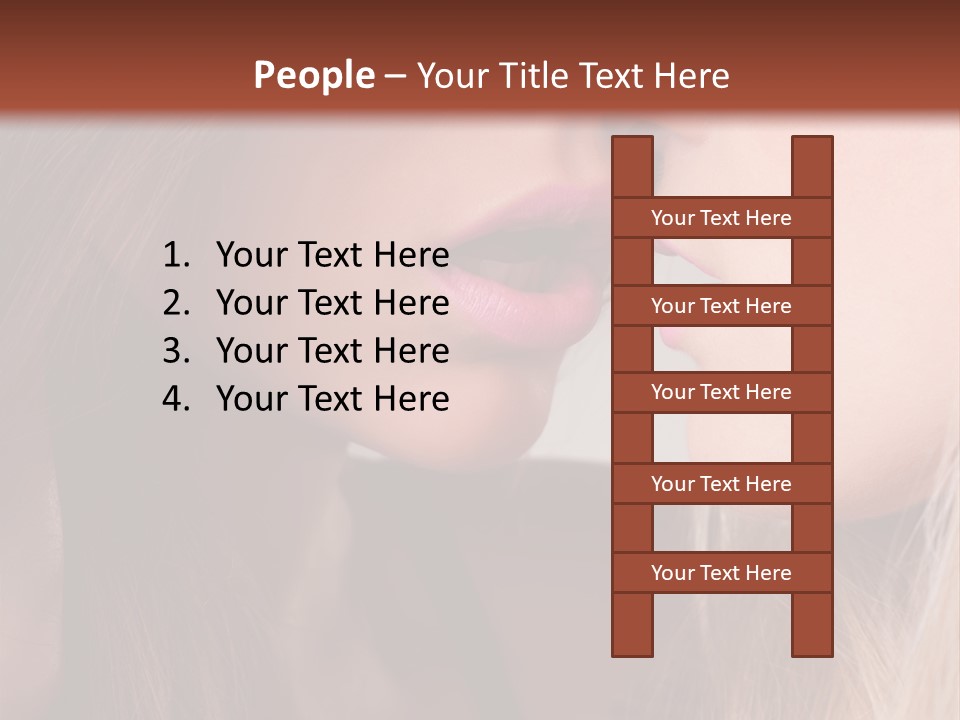 Pink Relationship Girl PowerPoint Template