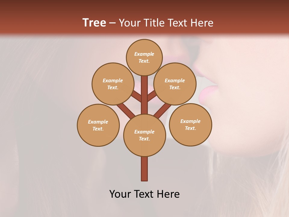 Pink Relationship Girl PowerPoint Template