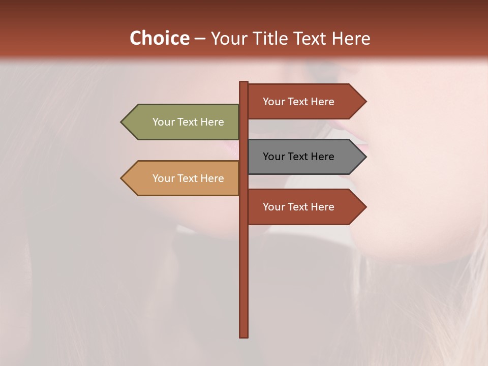 Pink Relationship Girl PowerPoint Template