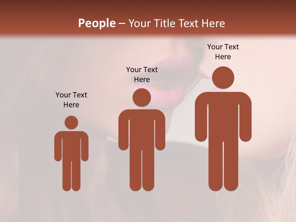 Pink Relationship Girl PowerPoint Template