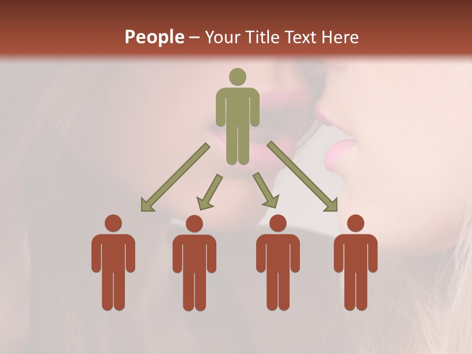 Pink Relationship Girl PowerPoint Template