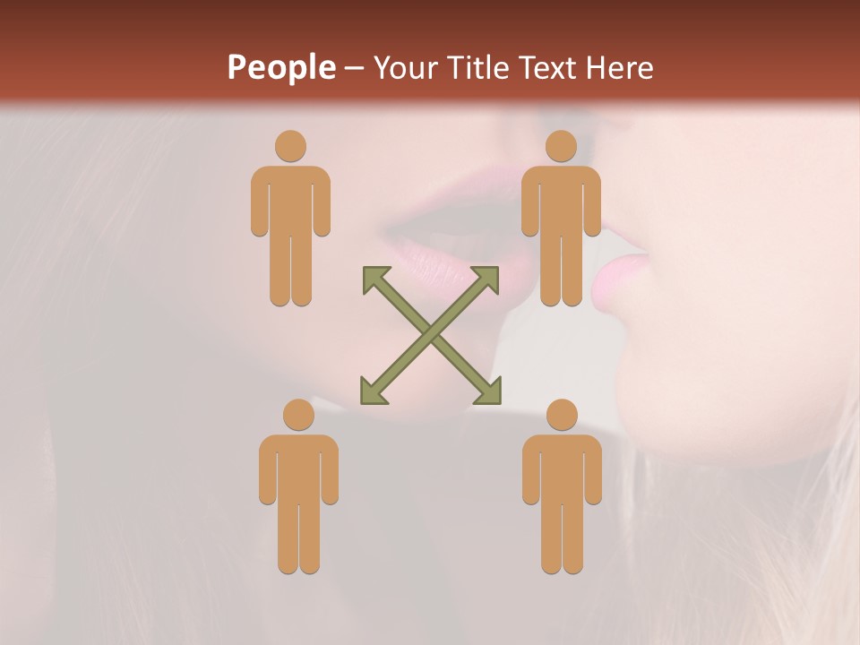 Pink Relationship Girl PowerPoint Template