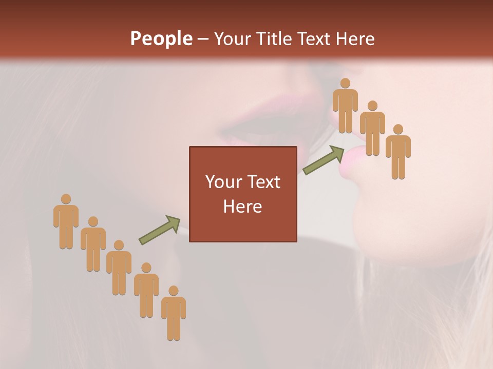 Pink Relationship Girl PowerPoint Template