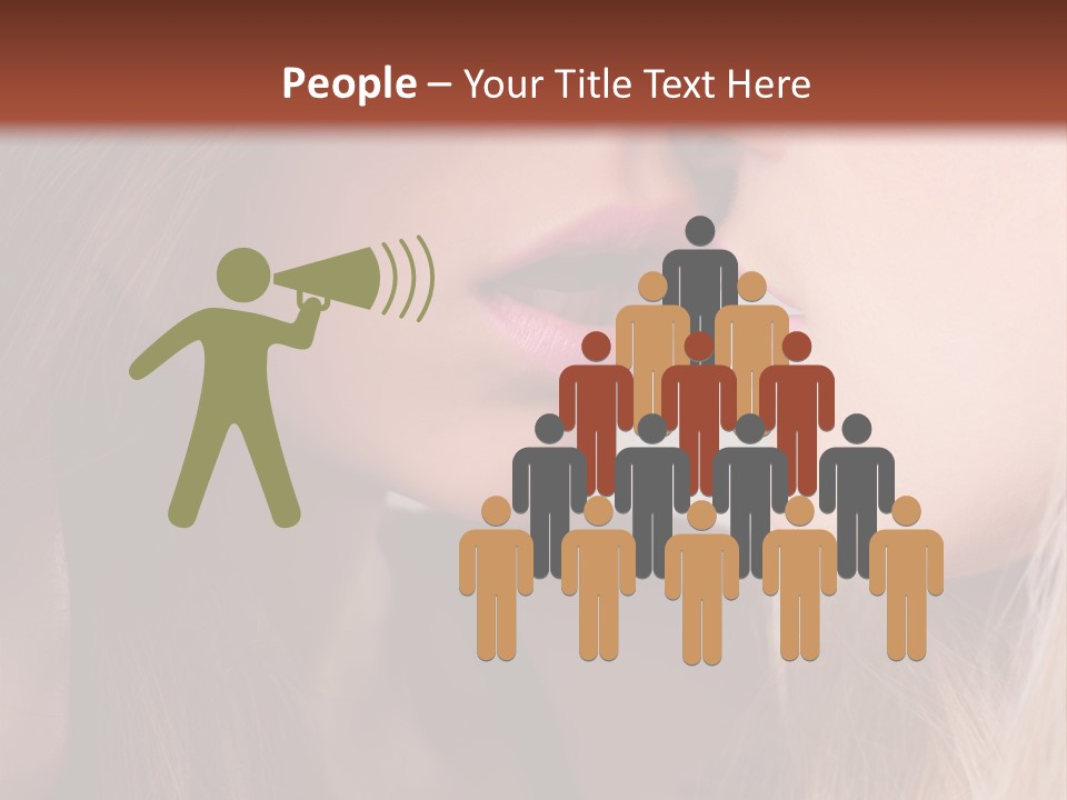 Pink Relationship Girl PowerPoint Template