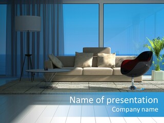 Built Villa Building PowerPoint Template