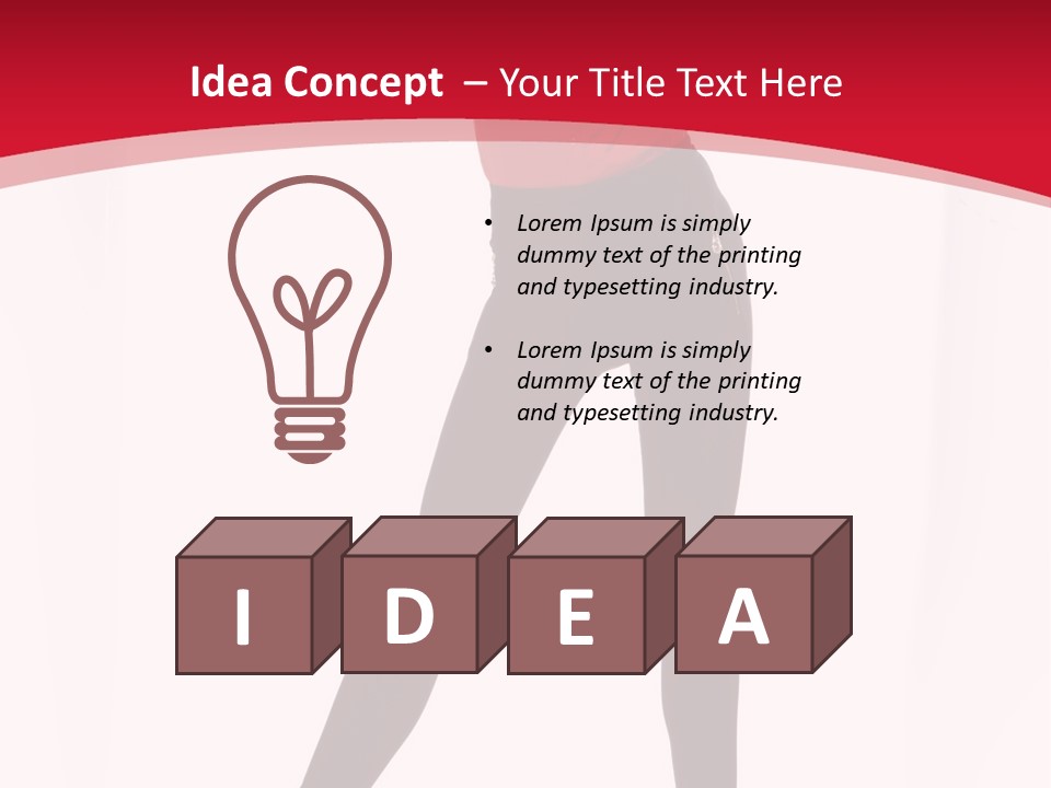 Head Haircut Young PowerPoint Template