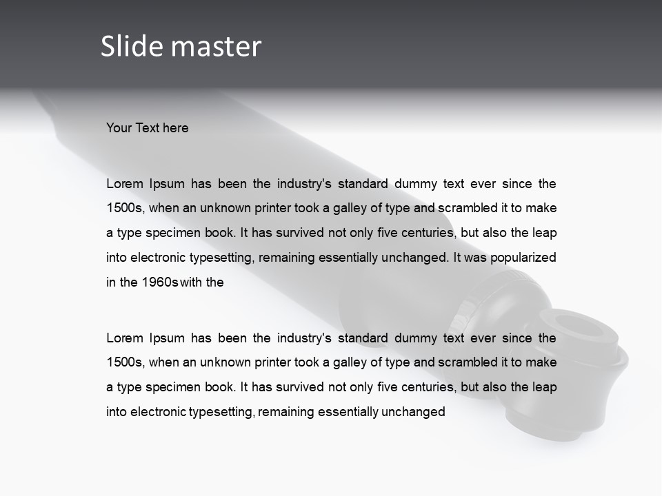 Machine Path Car PowerPoint Template