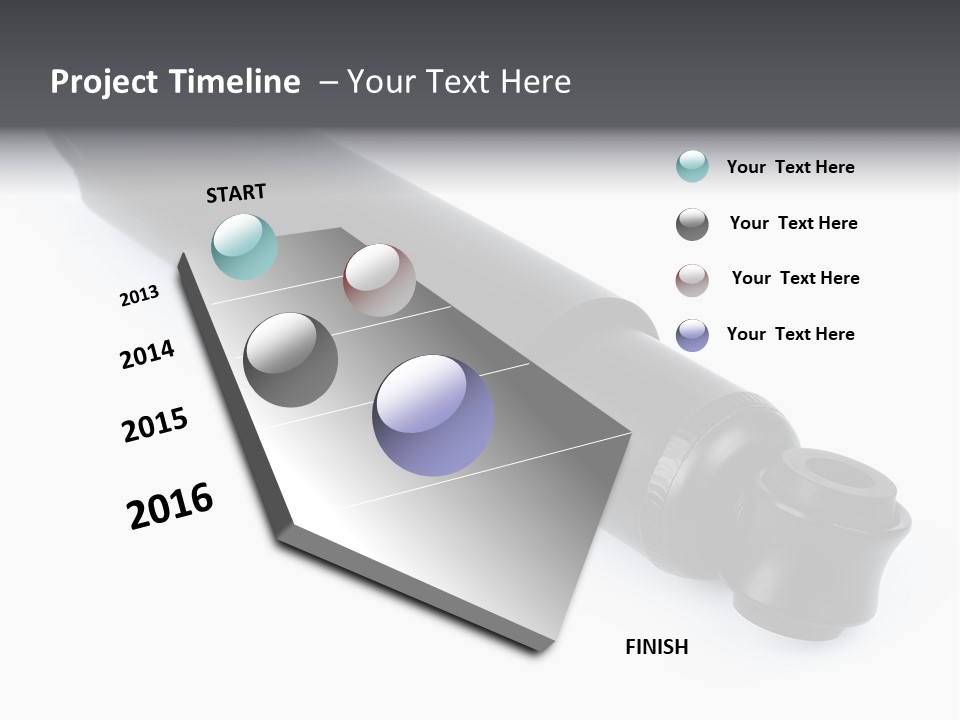 Machine Path Car PowerPoint Template