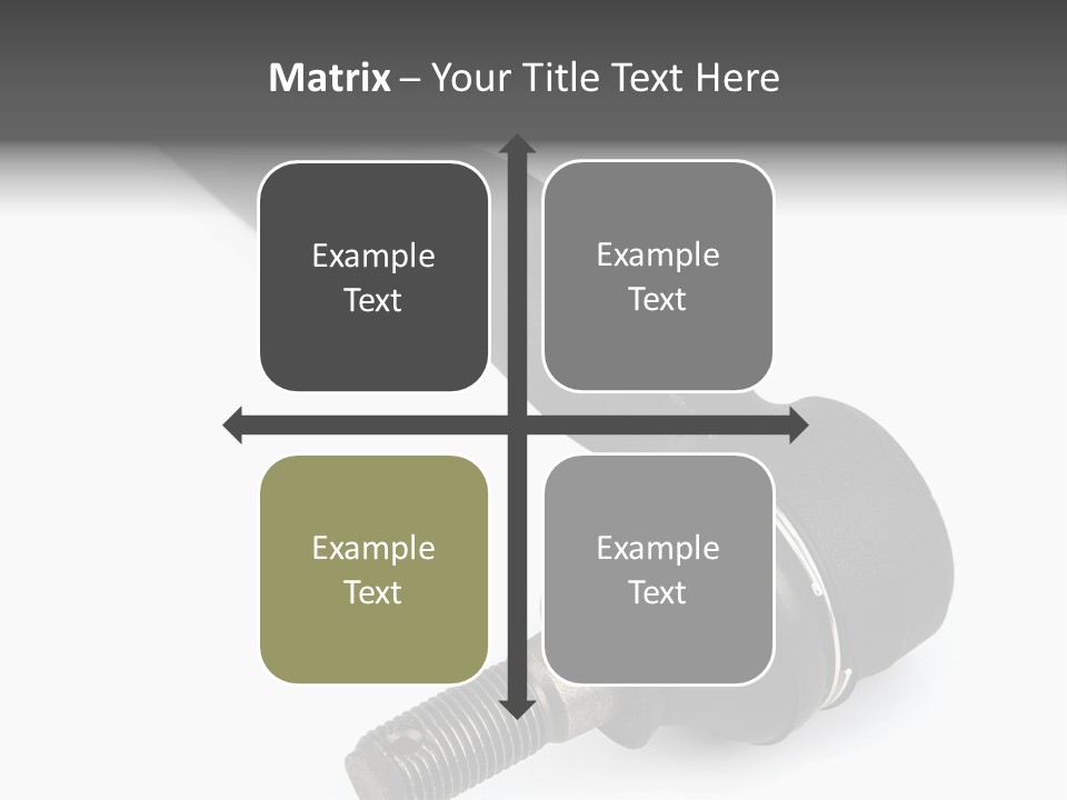White Metal Vehicle PowerPoint Template