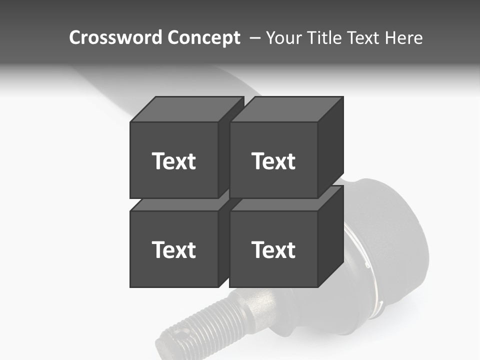 White Metal Vehicle PowerPoint Template