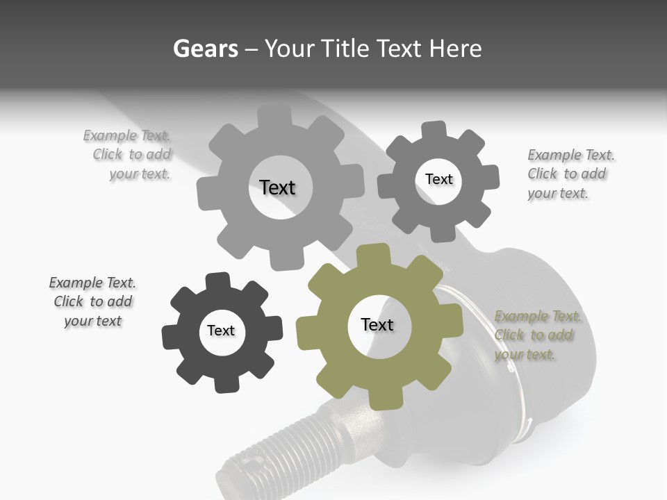 White Metal Vehicle PowerPoint Template