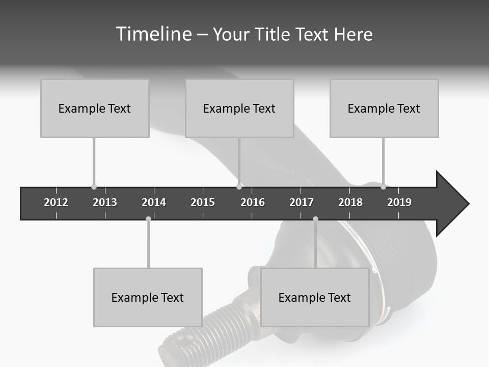 White Metal Vehicle PowerPoint Template
