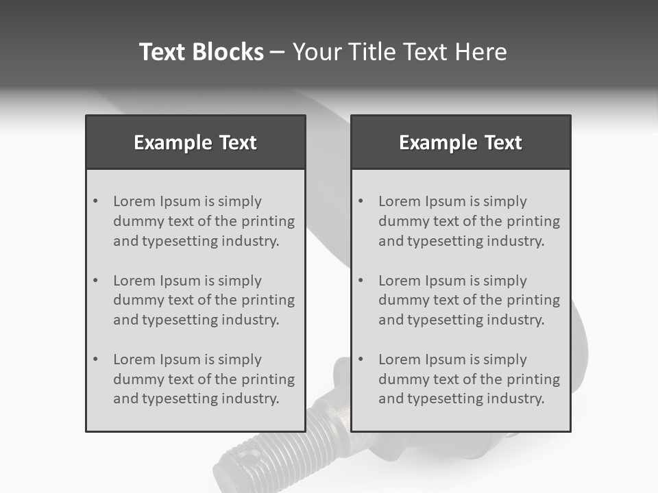 White Metal Vehicle PowerPoint Template