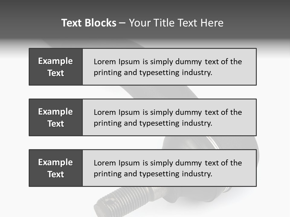 White Metal Vehicle PowerPoint Template