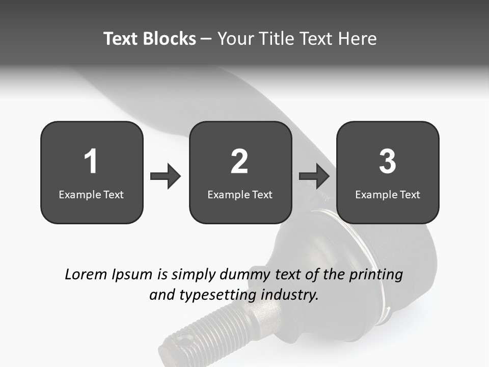 White Metal Vehicle PowerPoint Template