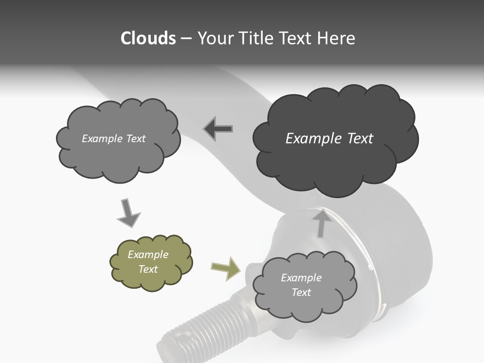 White Metal Vehicle PowerPoint Template
