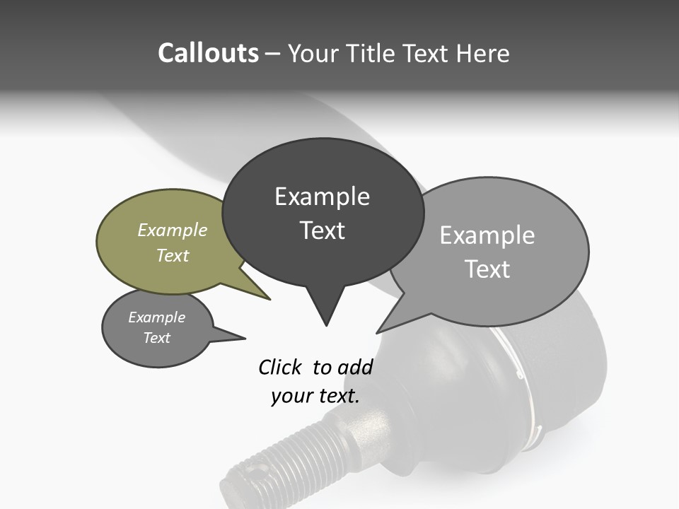 White Metal Vehicle PowerPoint Template