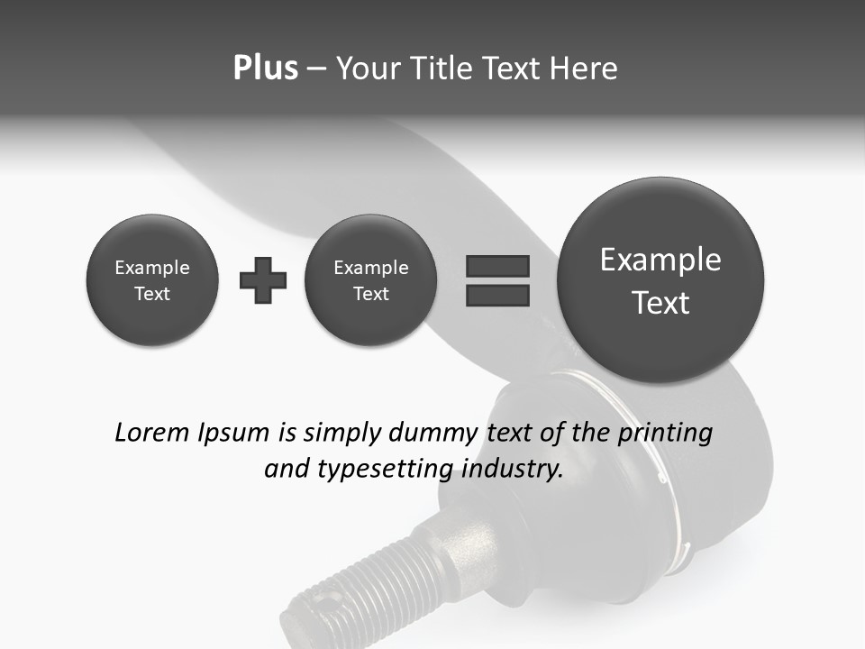 White Metal Vehicle PowerPoint Template