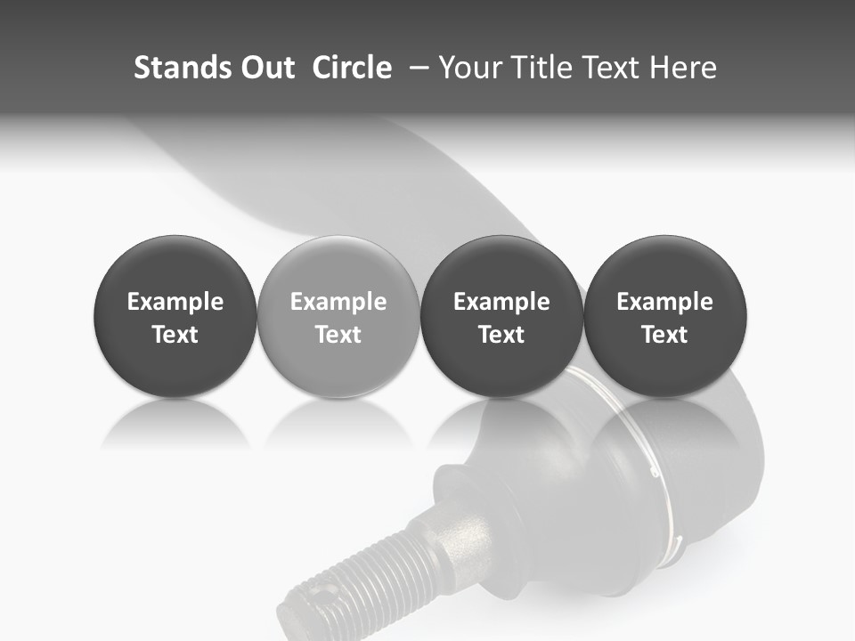 White Metal Vehicle PowerPoint Template