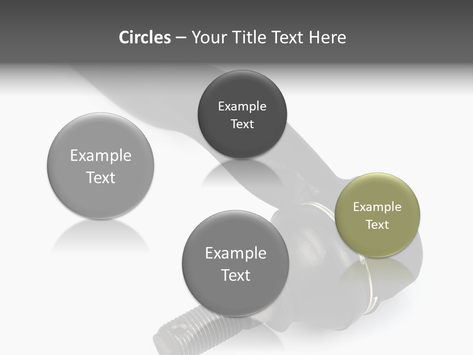 White Metal Vehicle PowerPoint Template