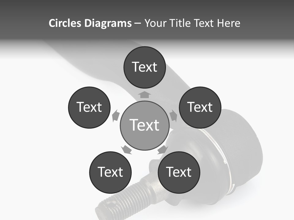 White Metal Vehicle PowerPoint Template