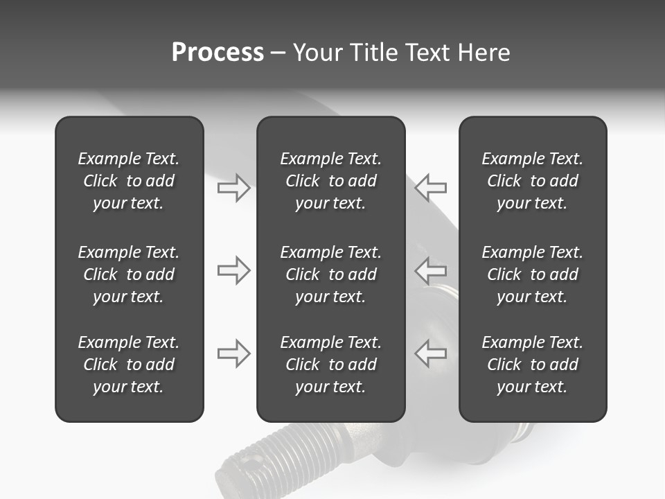 White Metal Vehicle PowerPoint Template