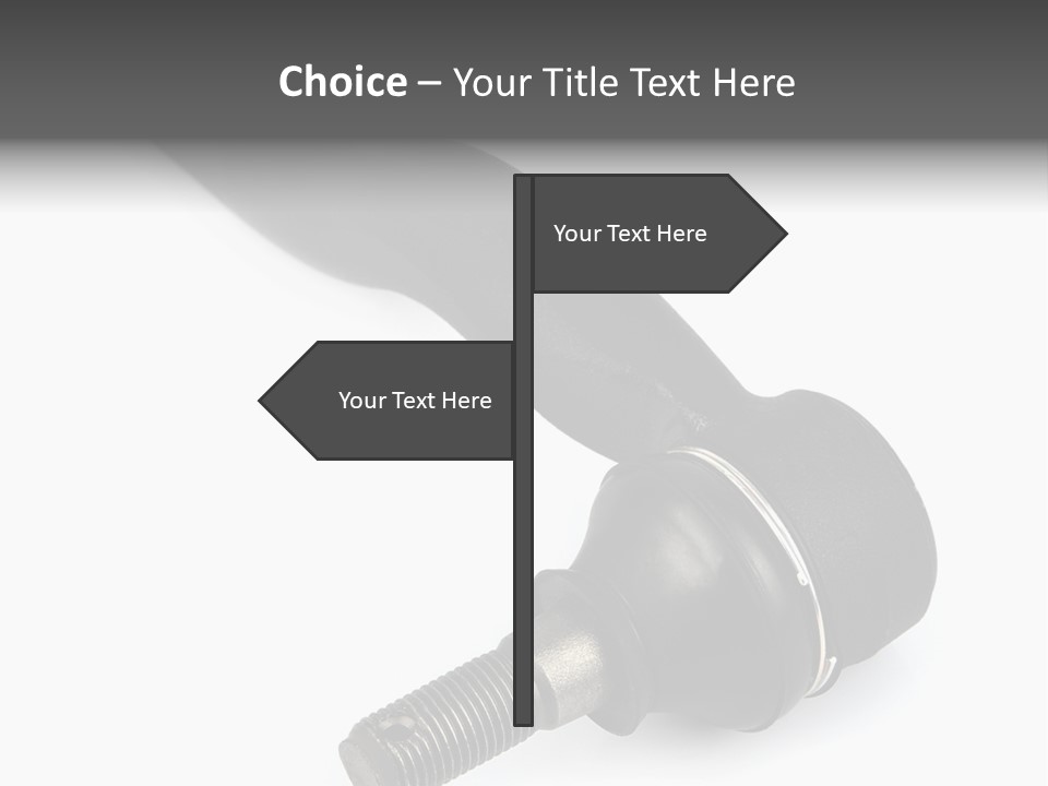 White Metal Vehicle PowerPoint Template