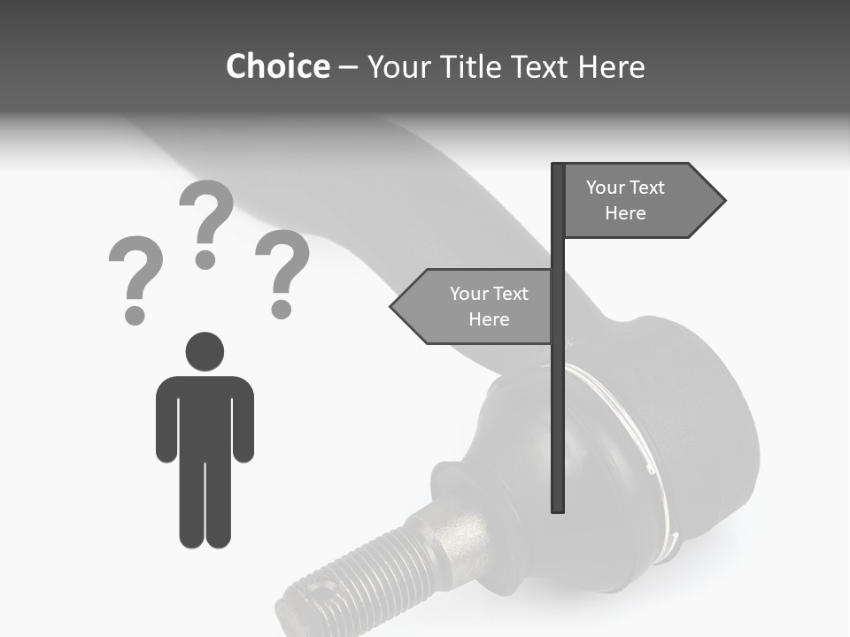 White Metal Vehicle PowerPoint Template