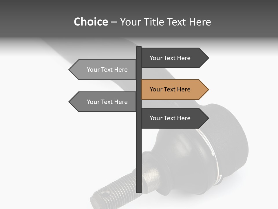 White Metal Vehicle PowerPoint Template
