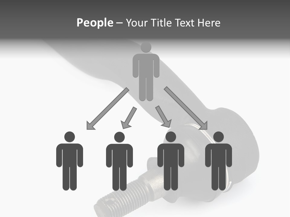 White Metal Vehicle PowerPoint Template