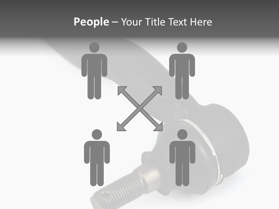 White Metal Vehicle PowerPoint Template