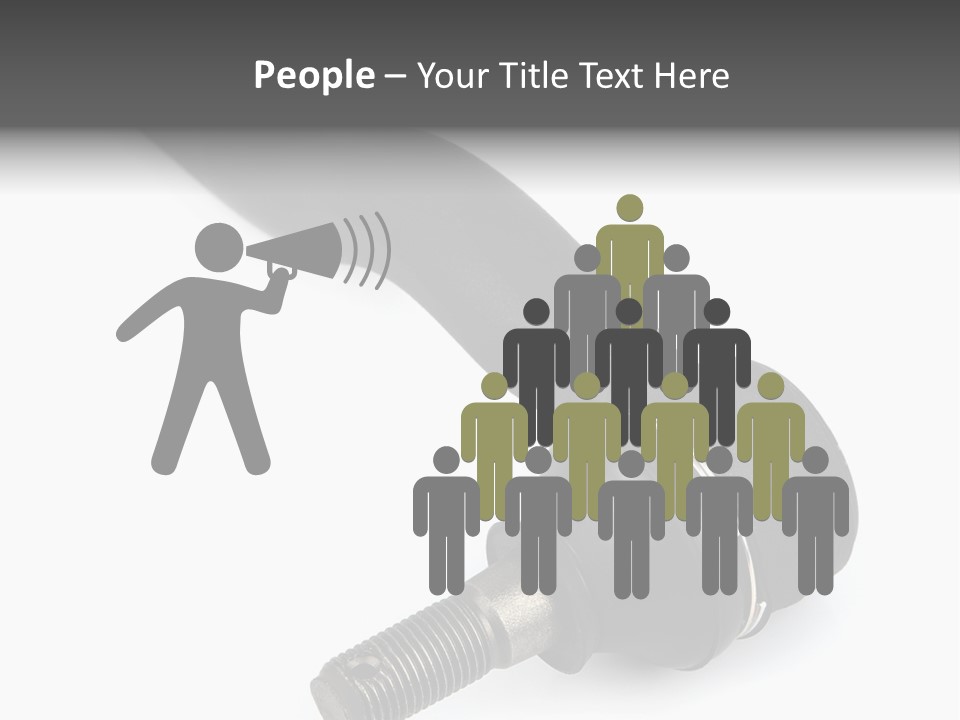 White Metal Vehicle PowerPoint Template