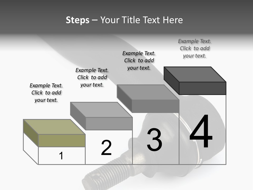White Metal Vehicle PowerPoint Template