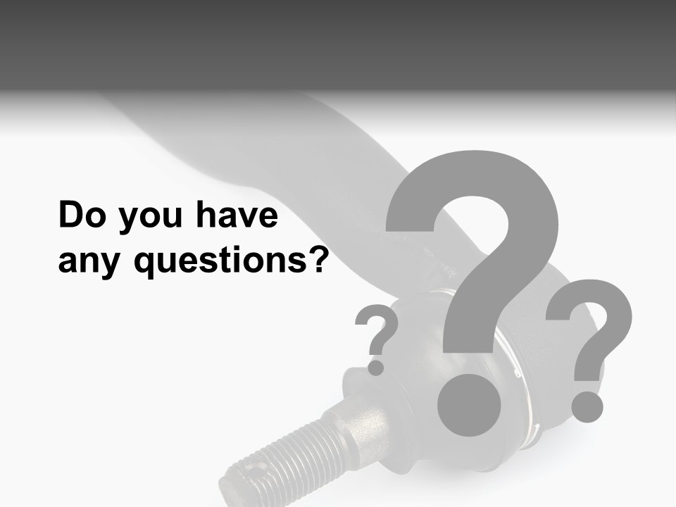 White Metal Vehicle PowerPoint Template