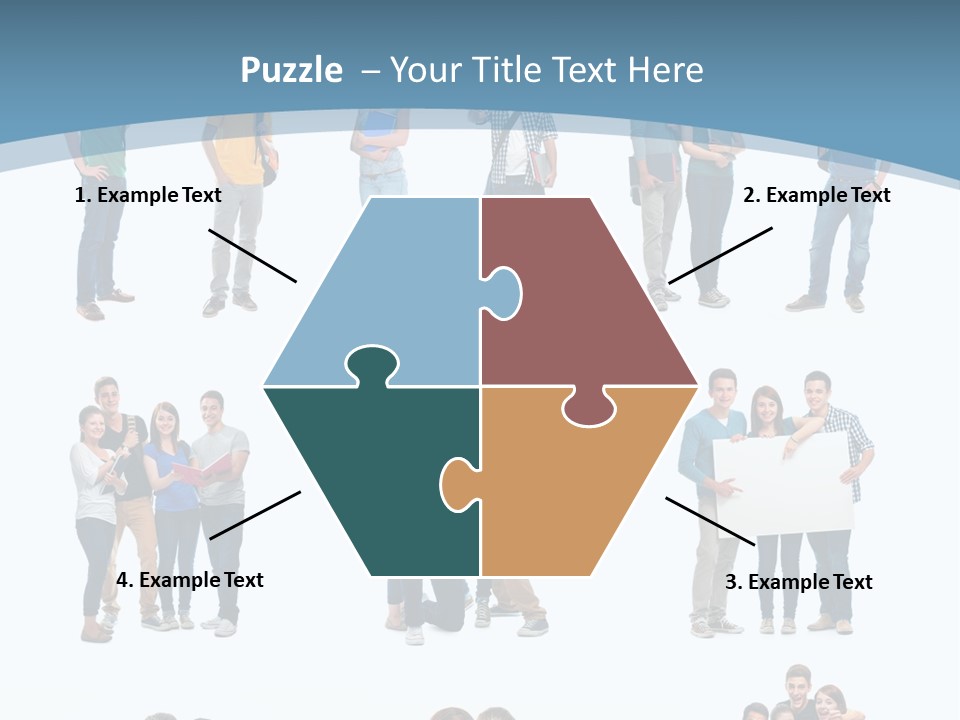 Team Friend Reading PowerPoint Template