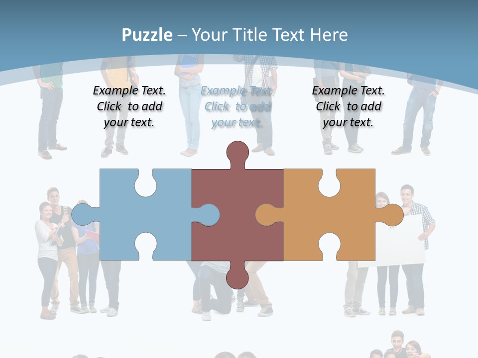 Team Friend Reading PowerPoint Template