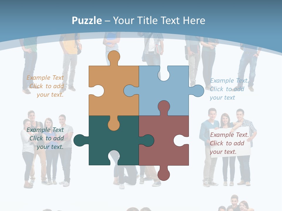 Team Friend Reading PowerPoint Template