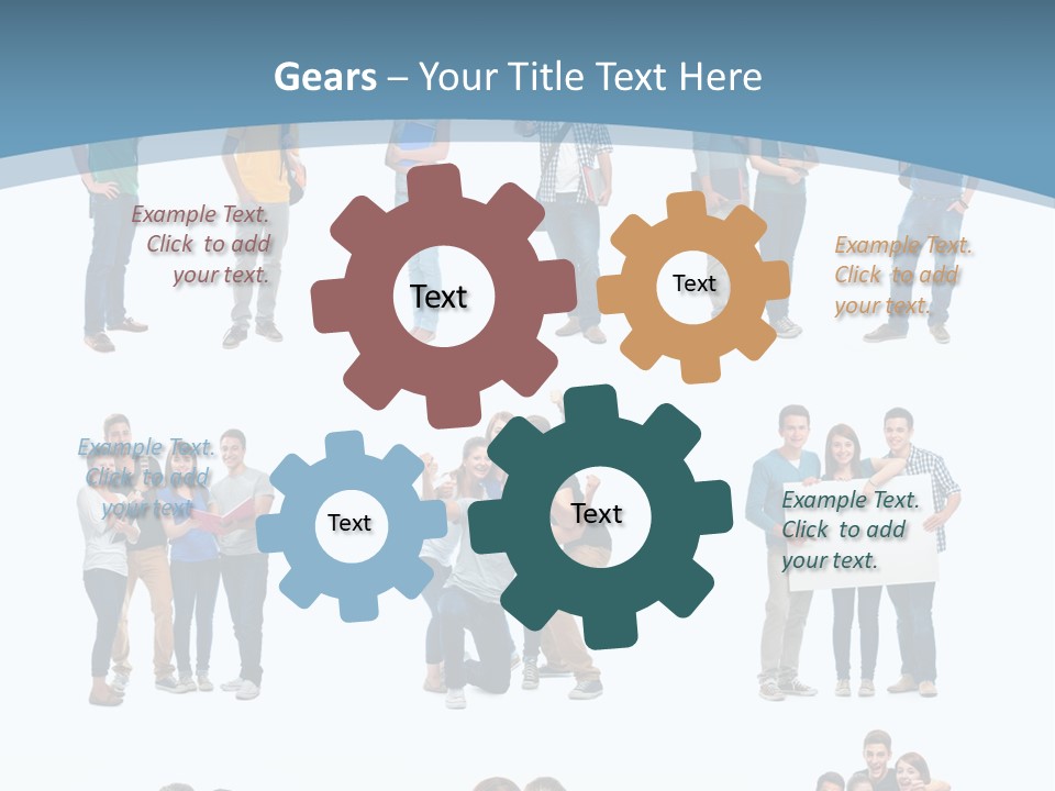 Team Friend Reading PowerPoint Template