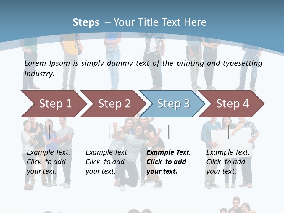 Team Friend Reading PowerPoint Template