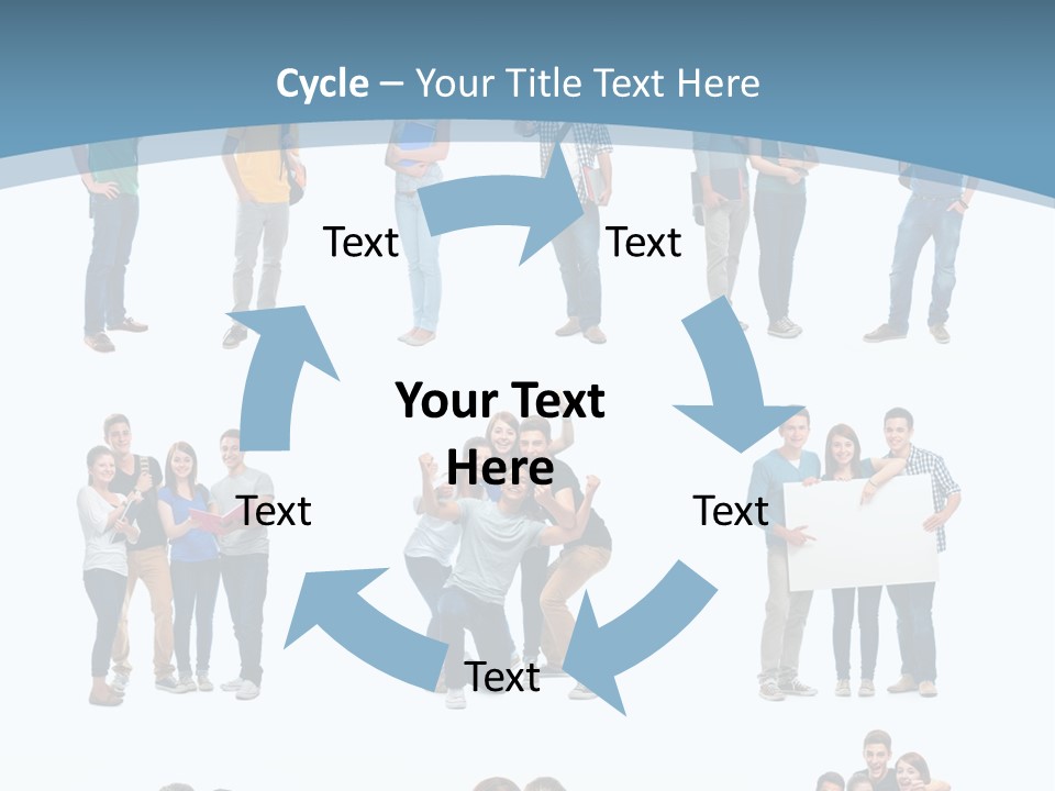 Team Friend Reading PowerPoint Template