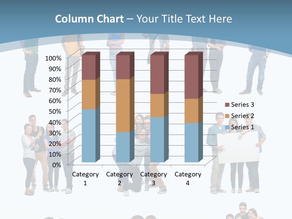 Team Friend Reading PowerPoint Template