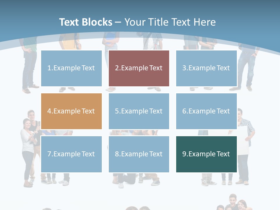 Team Friend Reading PowerPoint Template