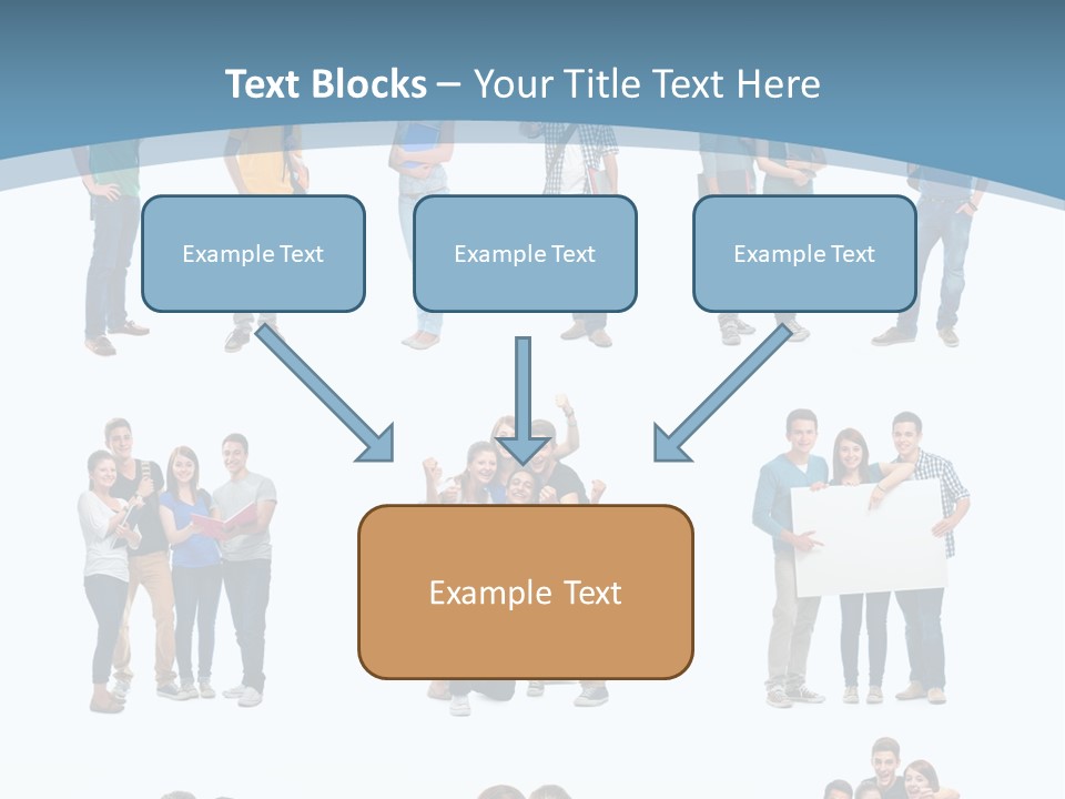 Team Friend Reading PowerPoint Template
