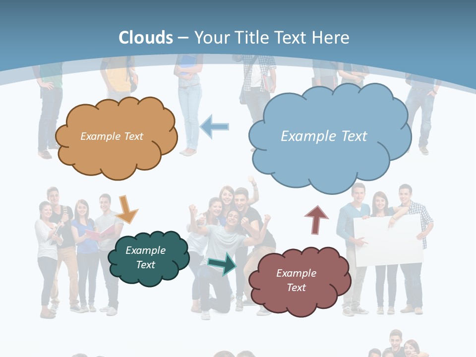 Team Friend Reading PowerPoint Template