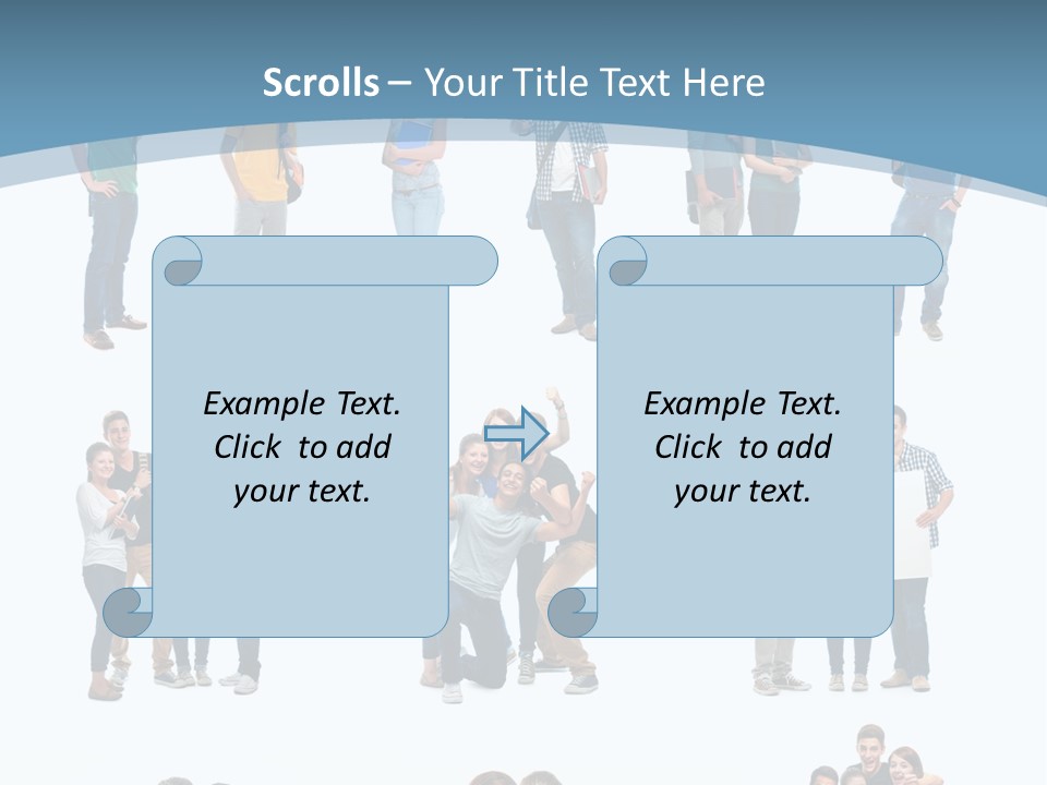 Team Friend Reading PowerPoint Template