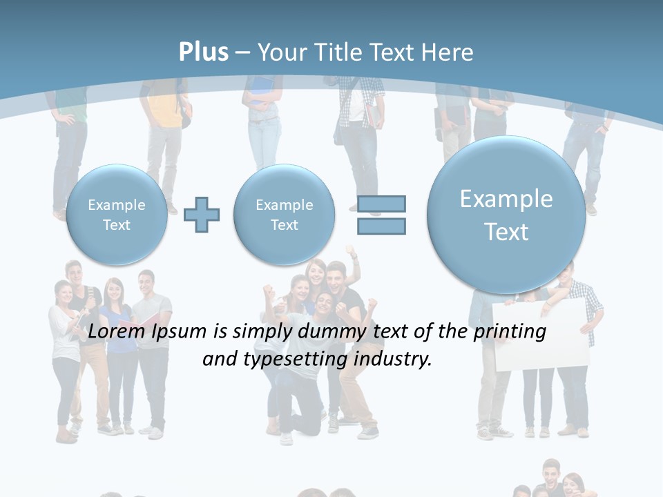 Team Friend Reading PowerPoint Template
