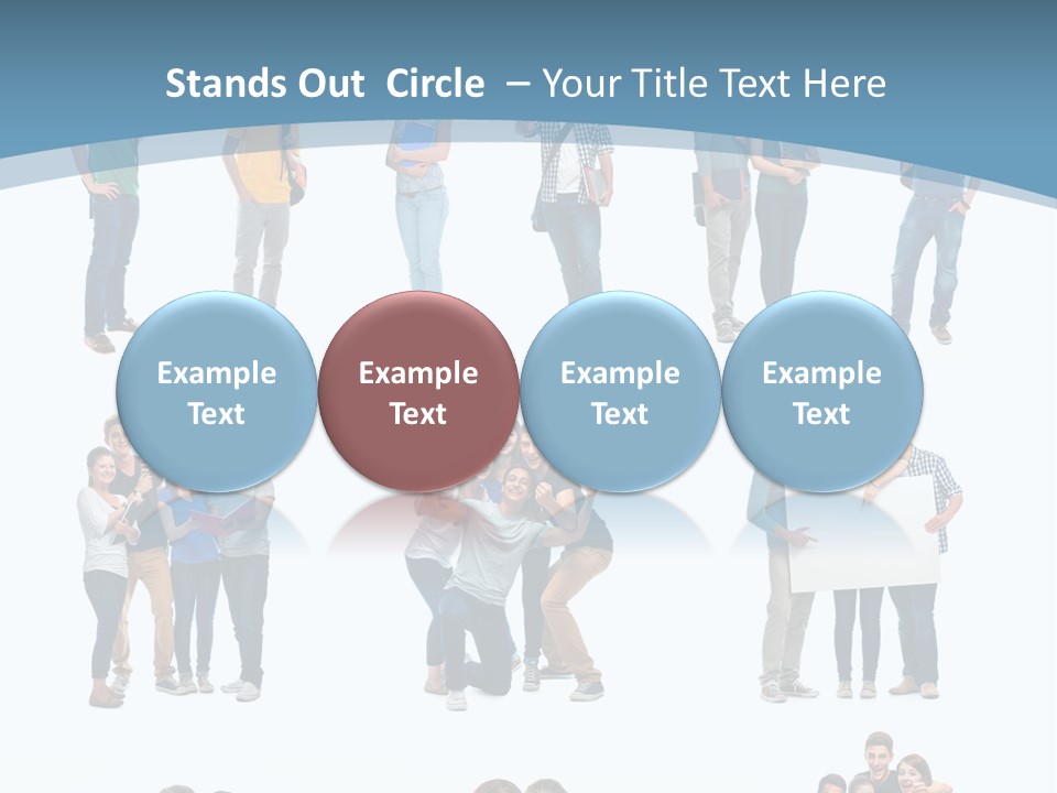 Team Friend Reading PowerPoint Template