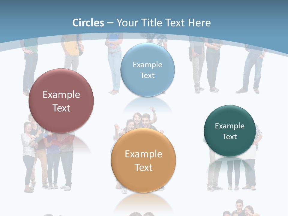 Team Friend Reading PowerPoint Template