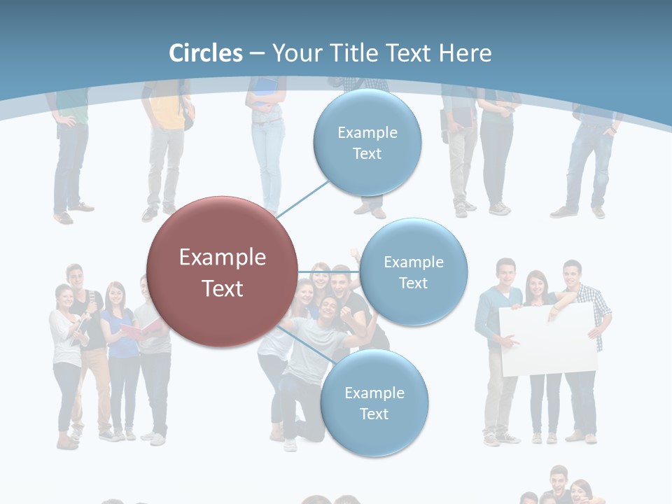 Team Friend Reading PowerPoint Template
